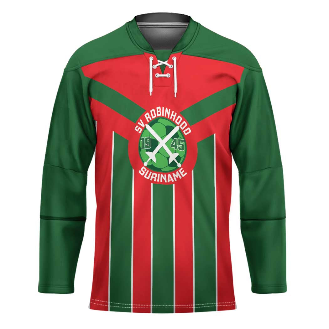 Robinhood Suriname Football Custom Hockey Jersey Go Geen Strijd - Wonder Print Shop