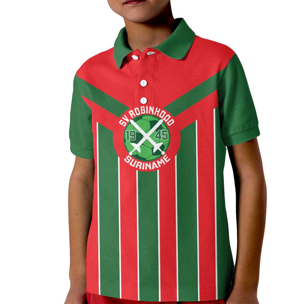 Robinhood Suriname Football Custom Kid Polo Shirt Go Geen Strijd - Wonder Print Shop