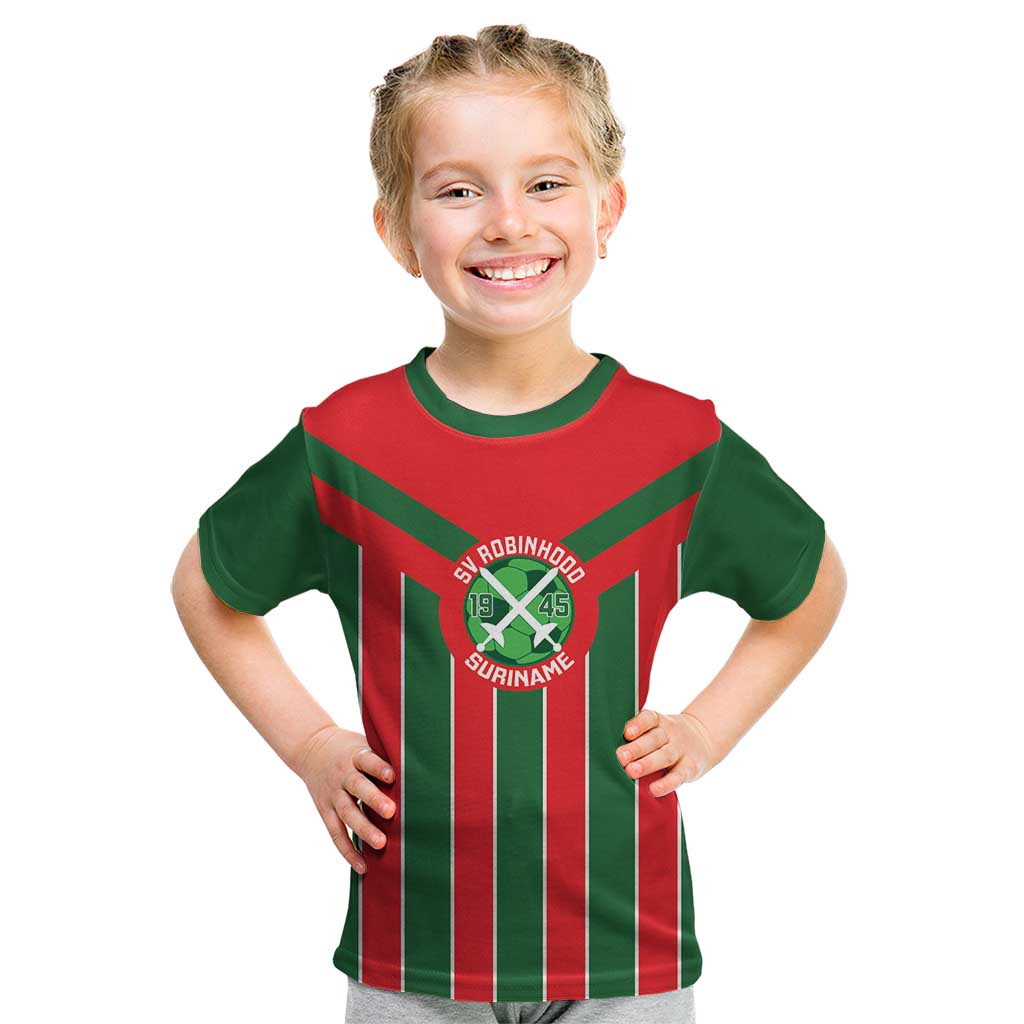 Robinhood Suriname Football Custom Kid T Shirt Go Geen Strijd - Wonder Print Shop