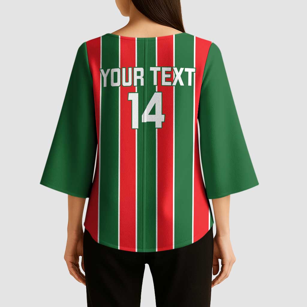 Robinhood Suriname Football Custom Kimono Sleeve Blouse Go Geen Strijd - Wonder Print Shop