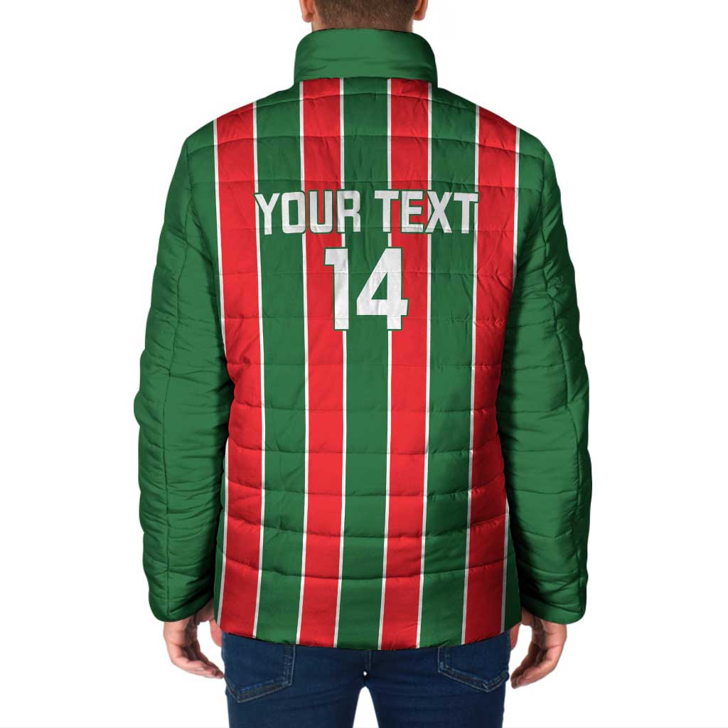 Robinhood Suriname Football Custom Padded Jacket Go Geen Strijd - Wonder Print Shop