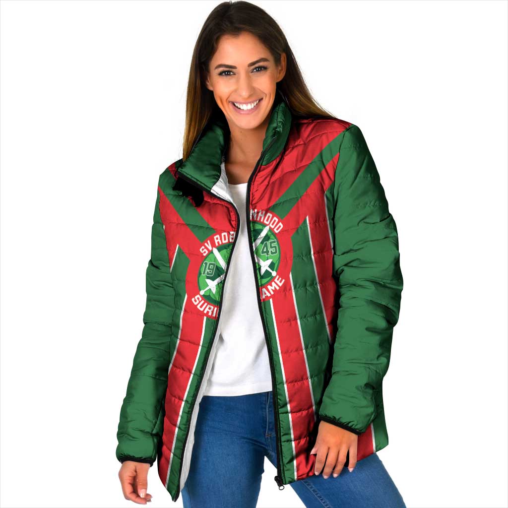 Robinhood Suriname Football Custom Padded Jacket Go Geen Strijd - Wonder Print Shop