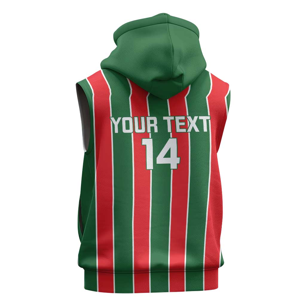 Robinhood Suriname Football Custom Sleeveless Hoodie Go Geen Strijd - Wonder Print Shop