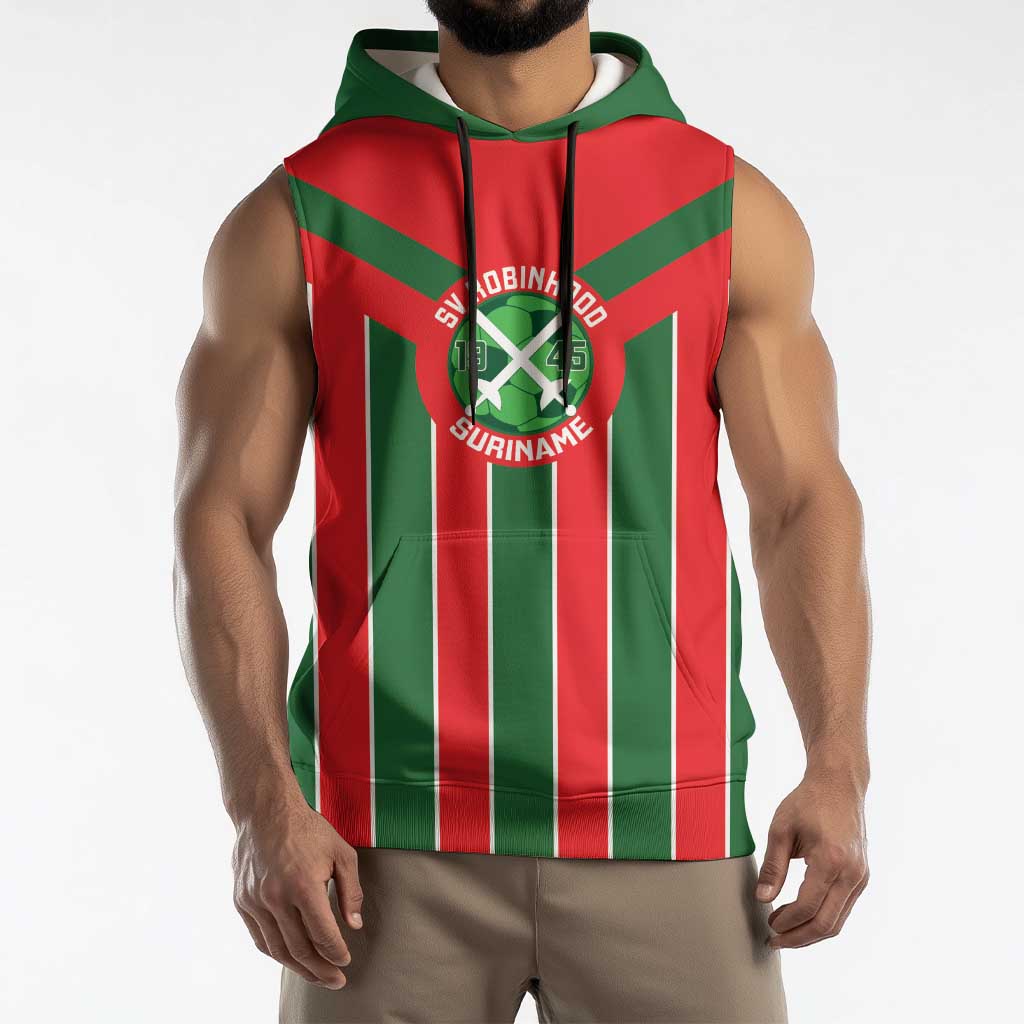 Robinhood Suriname Football Custom Sleeveless Hoodie Go Geen Strijd - Wonder Print Shop