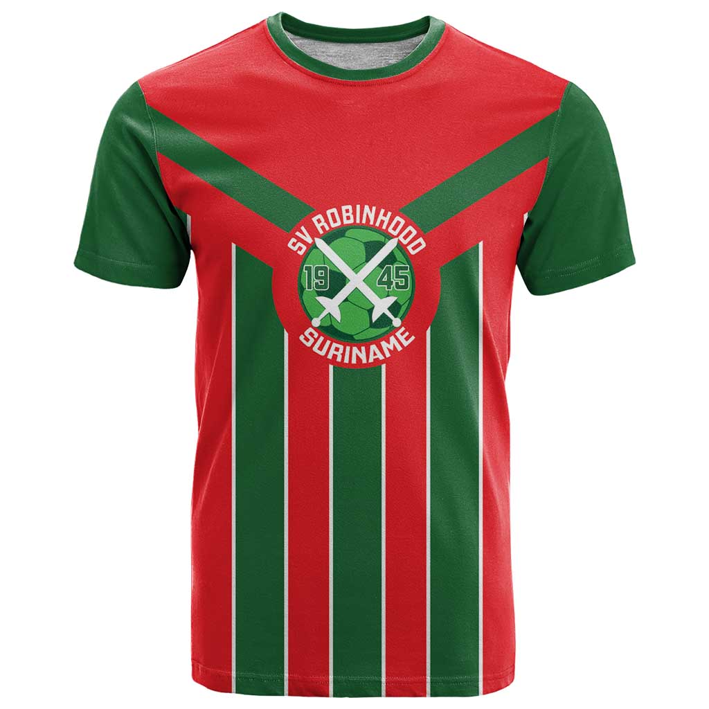 Robinhood Suriname Football Custom T Shirt Go Geen Strijd - Wonder Print Shop
