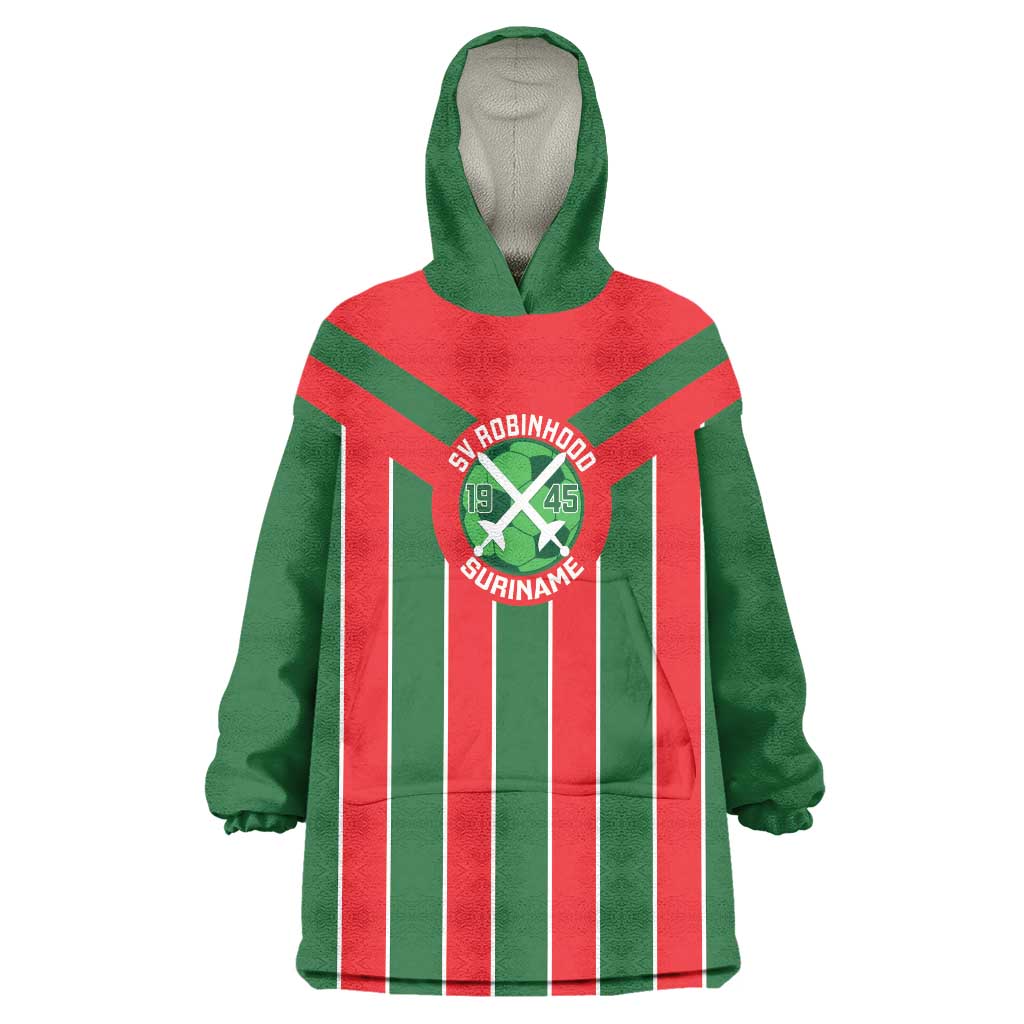 Robinhood Suriname Football Custom Wearable Blanket Hoodie Go Geen Strijd - Wonder Print Shop