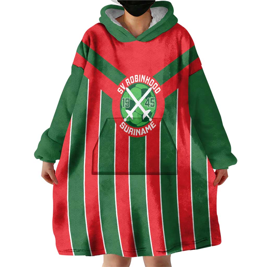 Robinhood Suriname Football Custom Wearable Blanket Hoodie Go Geen Strijd - Wonder Print Shop