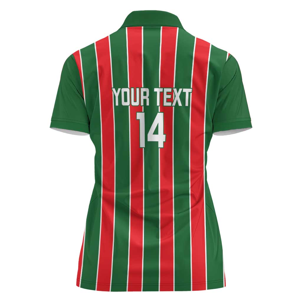 Robinhood Suriname Football Custom Women Polo Shirt Go Geen Strijd - Wonder Print Shop
