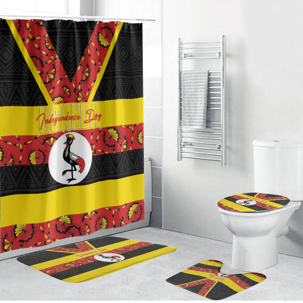 Uganda Independence Day Bathroom Set Ugandan Kitenge African Pattern