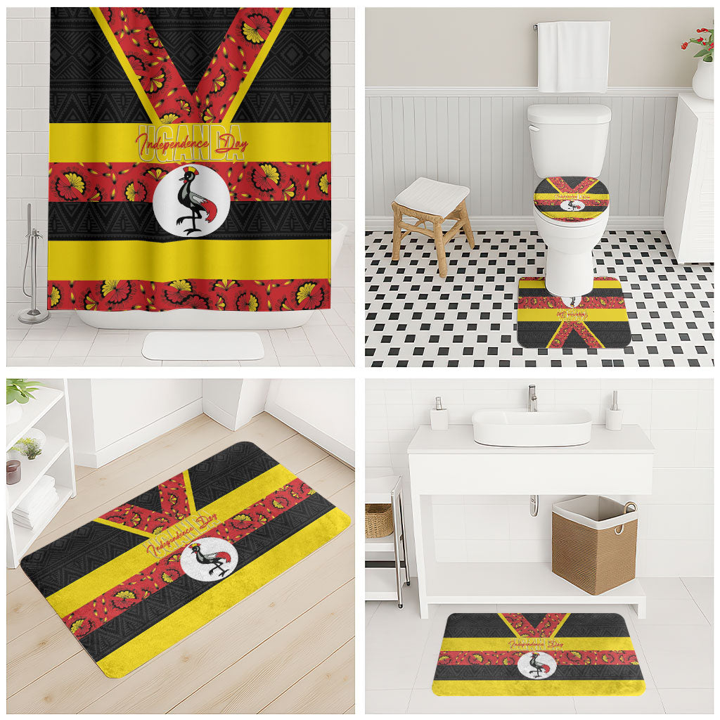 Uganda Independence Day Bathroom Set Ugandan Kitenge African Pattern