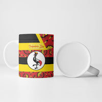 Personalized Uganda Independence Day Ceramic Mug Ugandan Kitenge African Pattern