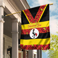Uganda Independence Day Garden Flag Ugandan Kitenge African Pattern