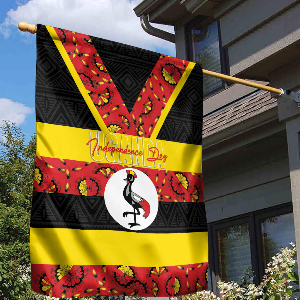 Uganda Independence Day Garden Flag Ugandan Kitenge African Pattern