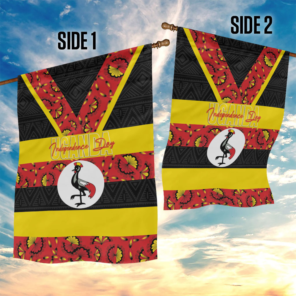 Uganda Independence Day Garden Flag Ugandan Kitenge African Pattern