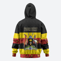 Personalized Uganda Independence Day Hoodie Ugandan Kitenge African Pattern