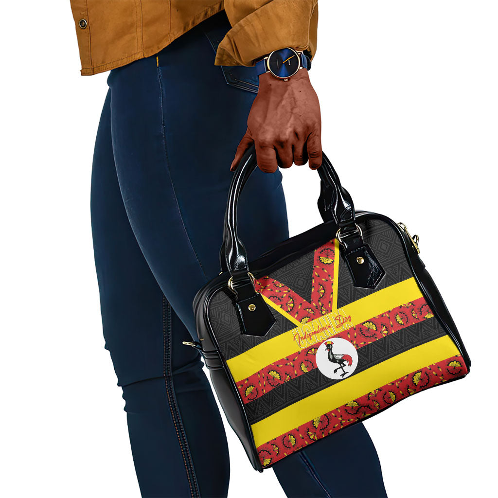 Uganda Independence Day Shoulder Handbag Ugandan Kitenge African Pattern