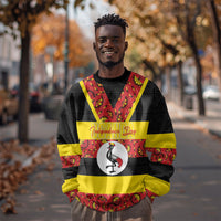 Personalized Uganda Independence Day Sweatshirt Ugandan Kitenge African Pattern