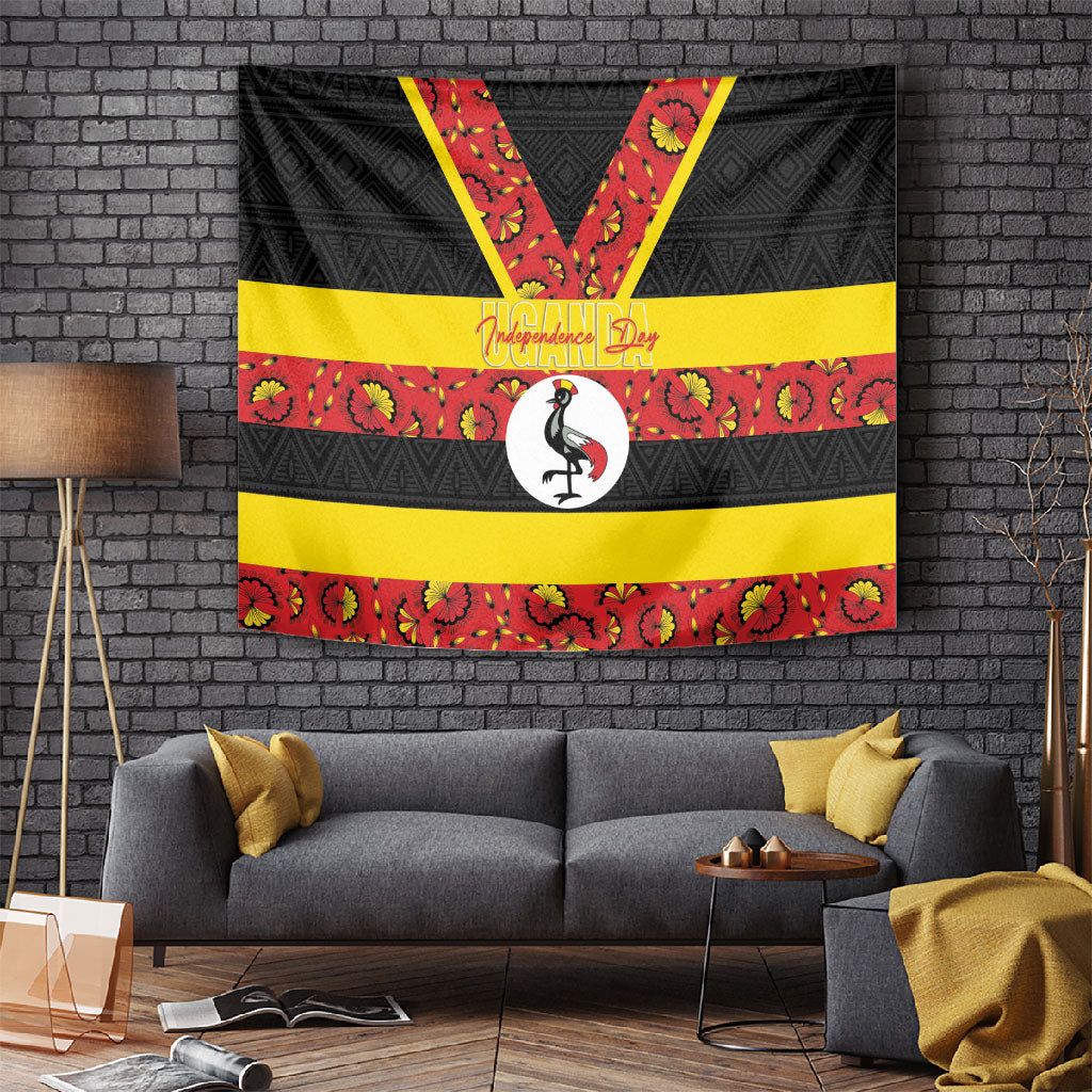 Uganda Independence Day Tapestry Ugandan Kitenge African Pattern