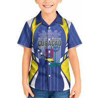 Personalized Curacao Day Kid Hawaiian Shirt Dia di Pais Korsou