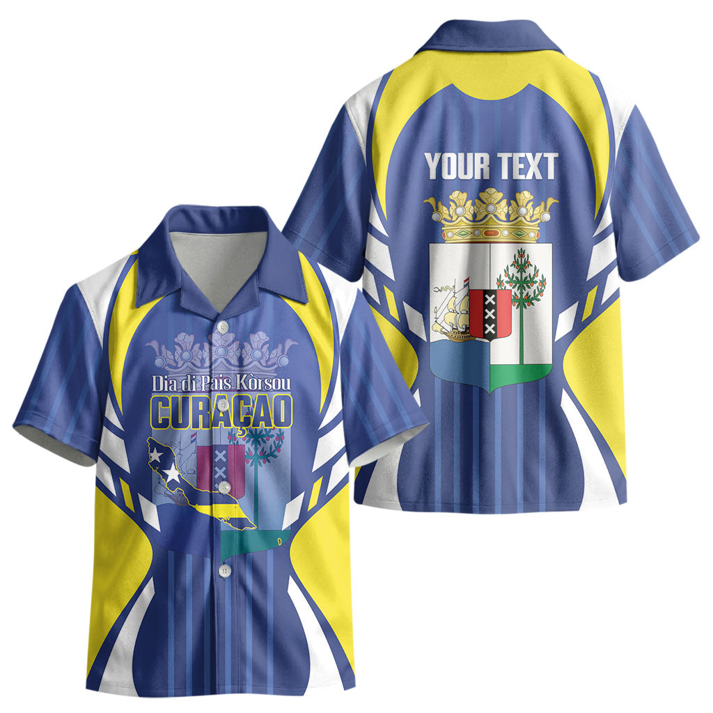 Personalized Curacao Day Kid Hawaiian Shirt Dia di Pais Korsou