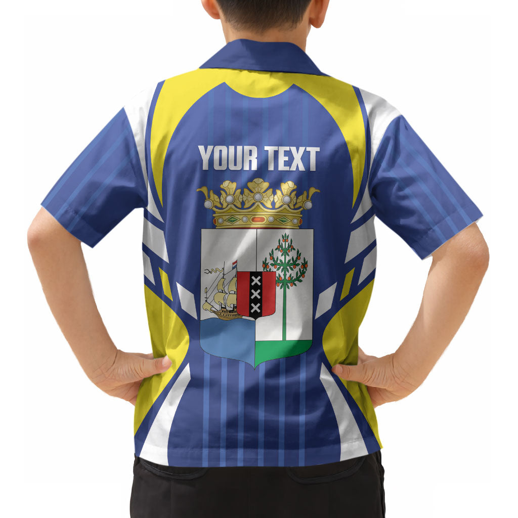 Personalized Curacao Day Kid Hawaiian Shirt Dia di Pais Korsou
