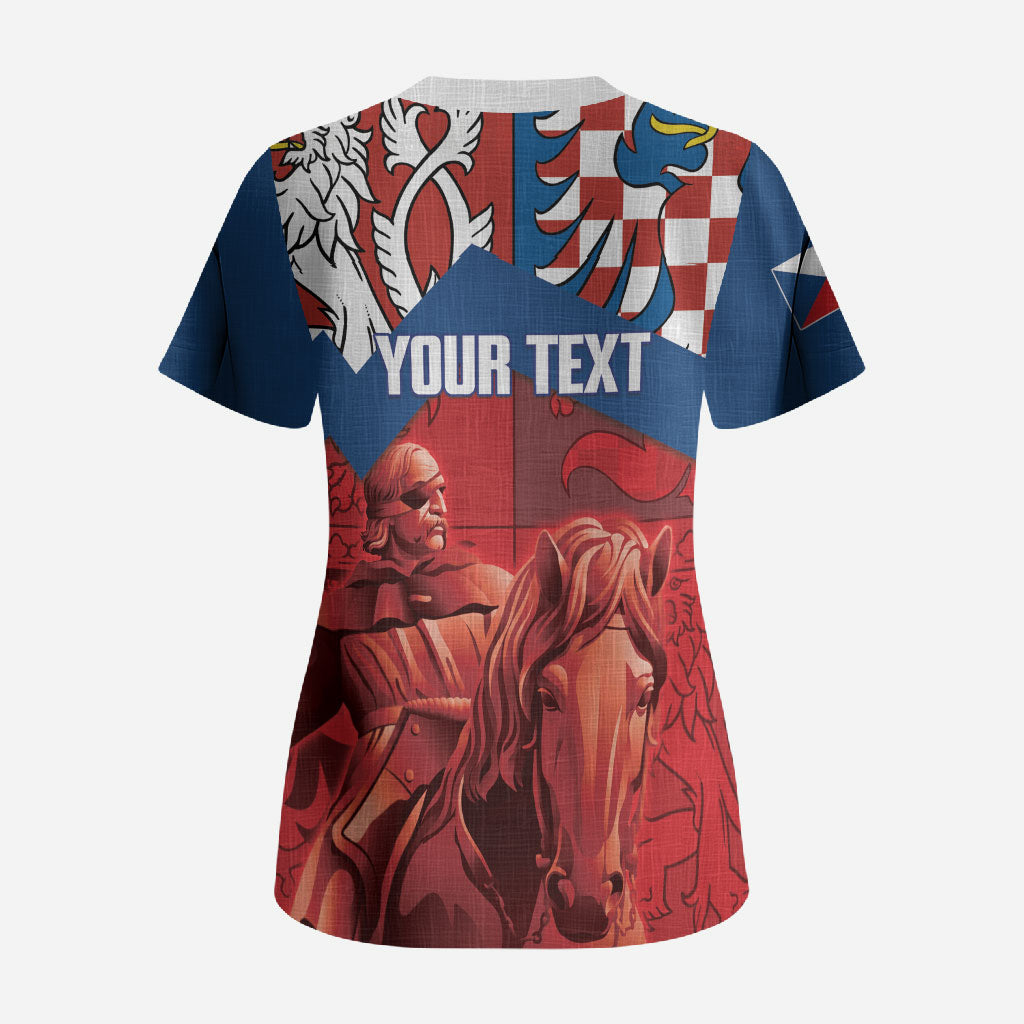 Personalized Czech Independence Day Scrub Top October 28 Vitkov National Monument