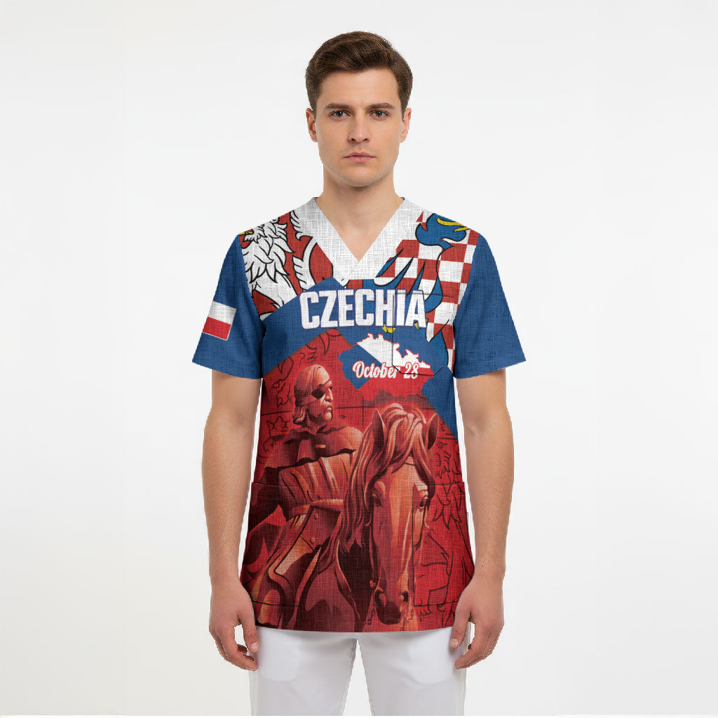 Personalized Czech Independence Day Scrub Top October 28 Vitkov National Monument