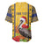 Personalized Barbados Christmas Baseball Jersey Bajan Xmas Brown Pelican Santa - Wonder Print Shop