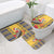 Personalized Barbados Christmas Bathroom Set Bajan Xmas Brown Pelican Santa - Wonder Print Shop