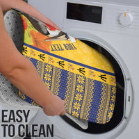 Personalized Barbados Christmas Bathroom Set Bajan Xmas Brown Pelican Santa - Wonder Print Shop