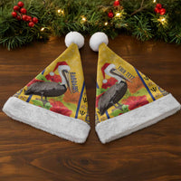 Personalized Barbados Christmas Santa Hat Bajan Xmas Brown Pelican Santa - Wonder Print Shop