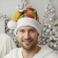 Personalized Barbados Christmas Santa Hat Bajan Xmas Brown Pelican Santa - Wonder Print Shop