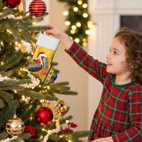 Personalized Barbados Christmas Stocking Bajan Xmas Brown Pelican Santa - Wonder Print Shop