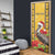 Personalized Barbados Christmas Door Cover Bajan Xmas Brown Pelican Santa - Wonder Print Shop