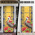 Personalized Barbados Christmas Door Cover Bajan Xmas Brown Pelican Santa - Wonder Print Shop