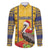 Personalized Barbados Christmas Family Matching Long Sleeve Bodycon Dress and Hawaiian Shirt Bajan Xmas Brown Pelican Santa - Wonder Print Shop