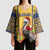 Personalized Barbados Christmas Kimono Sleeve Blouse Bajan Xmas Brown Pelican Santa - Wonder Print Shop