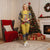 Personalized Barbados Christmas Pajama Set Bajan Xmas Brown Pelican Santa - Wonder Print Shop