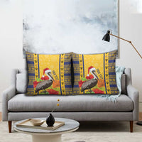 Personalized Barbados Christmas Pillow Cover Bajan Xmas Brown Pelican Santa - Wonder Print Shop