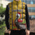 Personalized Barbados Christmas Sleeveless Puffer Jacket Bajan Xmas Brown Pelican Santa - Wonder Print Shop