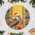 Barbados Christmas Tree Skirt Bajan Xmas Brown Pelican Santa - Wonder Print Shop