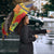 Personalized Barbados Christmas Umbrella Bajan Xmas Brown Pelican Santa - Wonder Print Shop