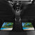 Antigua And Barbuda Christmas Car Mats Magnificent Frigatebird Dabbing Santa - Wonder Print Shop