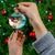 Antigua And Barbuda Christmas Ceramic Ornament Magnificent Frigatebird Dabbing Santa - Wonder Print Shop