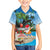 Antigua And Barbuda Christmas Family Matching Off Shoulder Maxi Dress and Hawaiian Shirt Magnificent Frigatebird Dabbing Santa - Wonder Print Shop