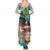 Antigua And Barbuda Christmas Family Matching Summer Maxi Dress and Hawaiian Shirt Magnificent Frigatebird Dabbing Santa - Wonder Print Shop