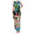 Antigua And Barbuda Christmas Family Matching Tank Maxi Dress and Hawaiian Shirt Magnificent Frigatebird Dabbing Santa - Wonder Print Shop