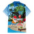 Antigua And Barbuda Christmas Hawaiian Shirt Magnificent Frigatebird Dabbing Santa - Wonder Print Shop