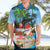Antigua And Barbuda Christmas Hawaiian Shirt Magnificent Frigatebird Dabbing Santa - Wonder Print Shop