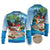 Antigua And Barbuda Christmas Ugly Christmas Sweater Magnificent Frigatebird Dabbing Santa - Wonder Print Shop